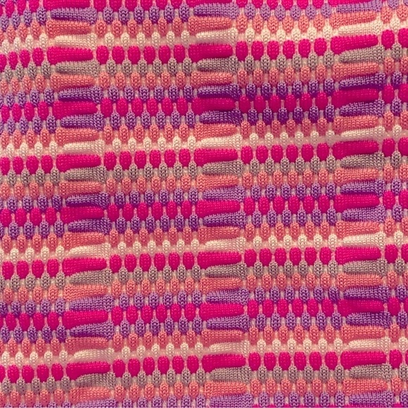 NWT L*Space Camellia Bikini Top Electric Pique Stripe Swim - Picture 13 of 13